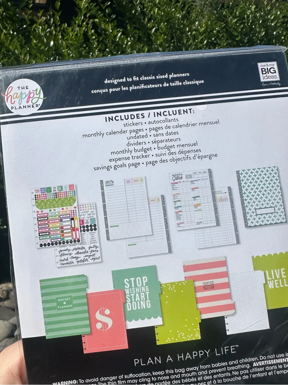 The Happy Planner Undated Budget Edition Insert Pages Stickers